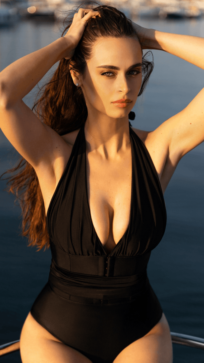 Yollanda Noir — Body-Maillot Corset Héritage | Sahra.Nko